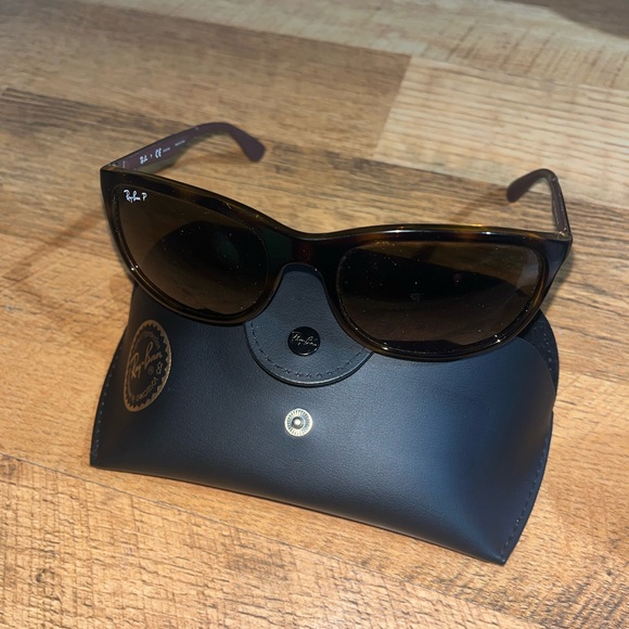 Ray-Ban Accessories - Ray-Ban Brown Sunglasses with Black Case
